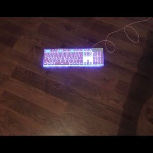 Glowing gaming Keyboard.